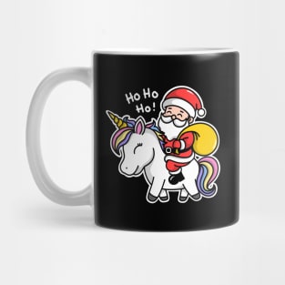 Unicorn and Santa Claus Mug